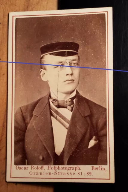 Heinrich Gerhardus Markomannia Würzburg Hercynia Freiburg Suevia Berlin 1878 CDV