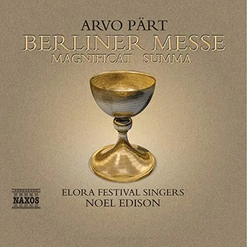 Part: Berliner Messe, Magnificat, Summa -  CD 5MVG The Cheap Fast Free Post The