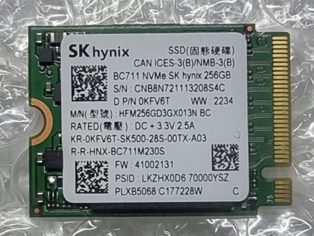 DISQUE OEM SK hynix 256GB SSD PCIe NVMe BC711 EUR 29,99 - FR
