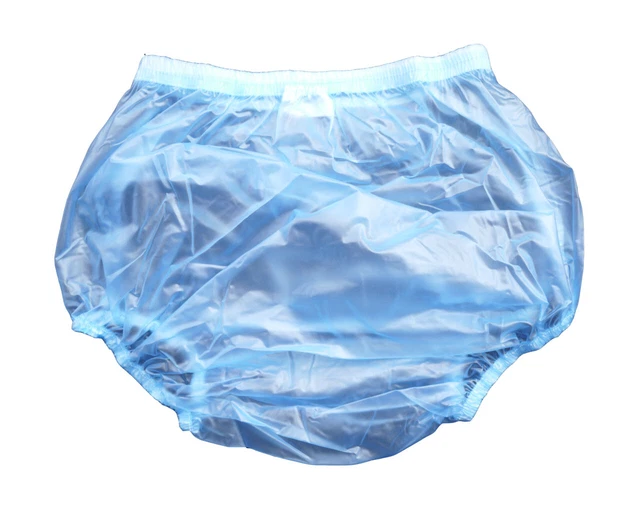2 * PIEZAS PANTALONES DE PLÁSTICO PARA BEBÉ ADULTO PVC incontinencia #P005-6T XL*2