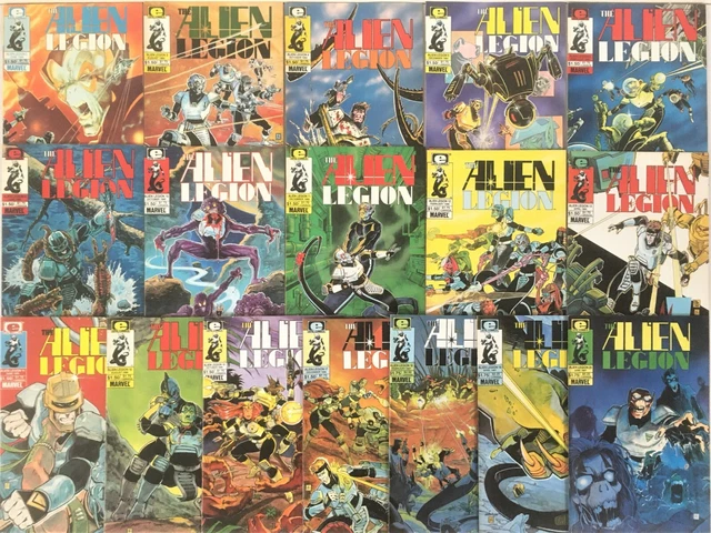 Marvel / Epic 1984 The Alien Legion - 17 Comic lot Issues # 2 to 20 VF/NM