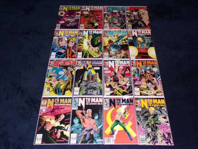 Nth Man 1 2 3 4 5 6 7 8 9 10 11 12 13 14 15 16 Lot 1989 Marvel Comics Complete