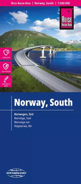 Reise Know-How Landkarte Norwegen, Süd / Norway, South (1:500.000) | Rump | 2 S.