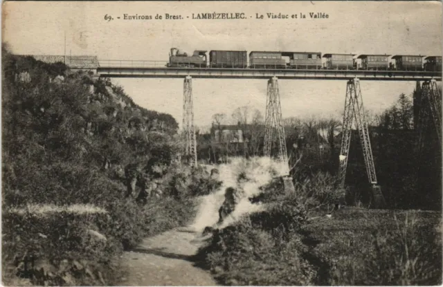 CPA Env. de BREST - LAMBEZELLEC - Le Viaduc LOCOMOTIVE (143953)