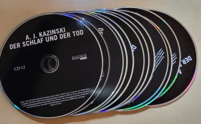 Hörbuch A.J. Kazinski - Der Schlaf und der Tod 12 CDs