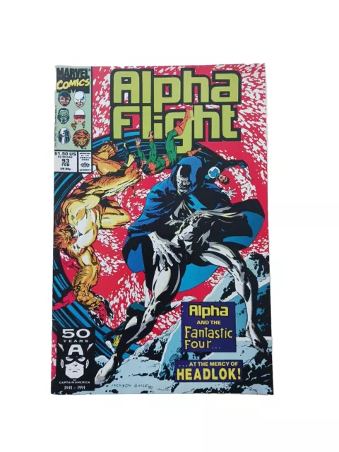 Marvel Comics Alpha Flight Vol. 1 #93 February 1991 Free Uk P&P