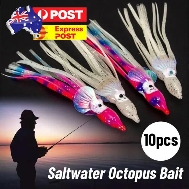 2Pcs/Lot 6cm/10cm/12cm Octopus Lure Squid Jig Fishing Soft Lures