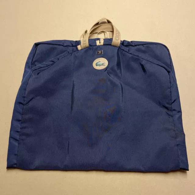 VTG 60's 70's LARK IZOD LACOSTE Blue Folding Suit Dress Garment Carry On Bag MCM