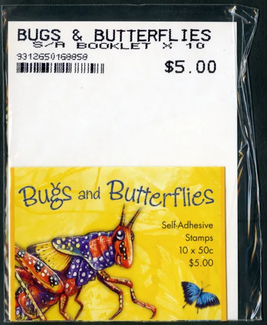 AUSTRALIA 2003 Bugs & Butterflies Booklet 10 x 50c SB165 Unopened AP Package MNH