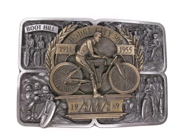 1989 AMA Bergamot Belt Buckle Boot Hill Dodge City 300 | Number 833 of 1200