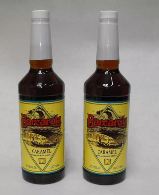 (2 Pack) Gourmet CARAMEL SYRUP 32oz. Coffee Drink & Italian Soda Flavor