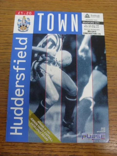 17/04/1994 HUDDERSFIELD TOWN v Bradford City £3.99 - PicClick UK
