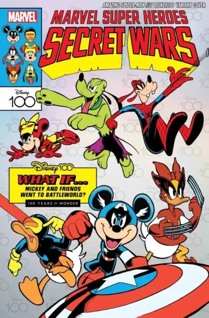 Amazing Spider-Man 37 Nm What If? Disney100 Variant Marvel Comic Presale 11/8/23