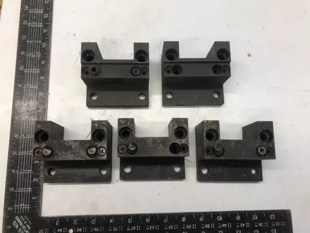 5 Lot - CNC Lathe Turret 1" Tool Holder Block Coolant Thru 3" L