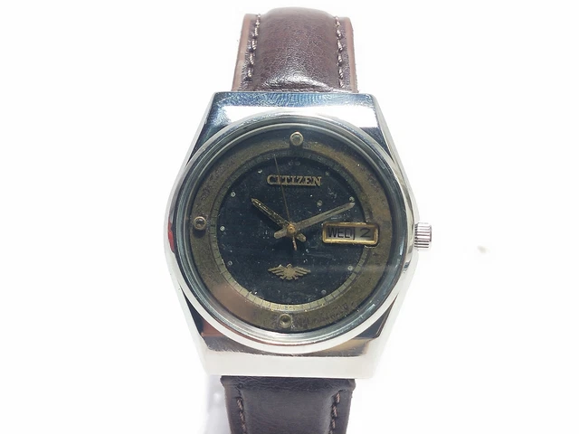 Vintage Citizen Automatic Movement Day Date Dial Mens Analog Wrist Watch G46