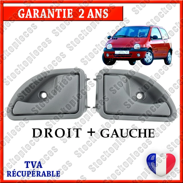 Poignée Porte Intérieure Renault Kangoo Twingo Avant Poignées Porte Intérieur Renault Kangoo Twingo - Paire Avant Gauche/Droite - Gris Compatible Renault 1997-2010