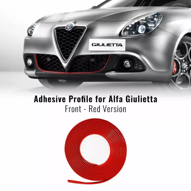 Profil Rouge Adhésif pour Dam Pare-Choc Alfa Giulietta 11 MM X 1,15 MT