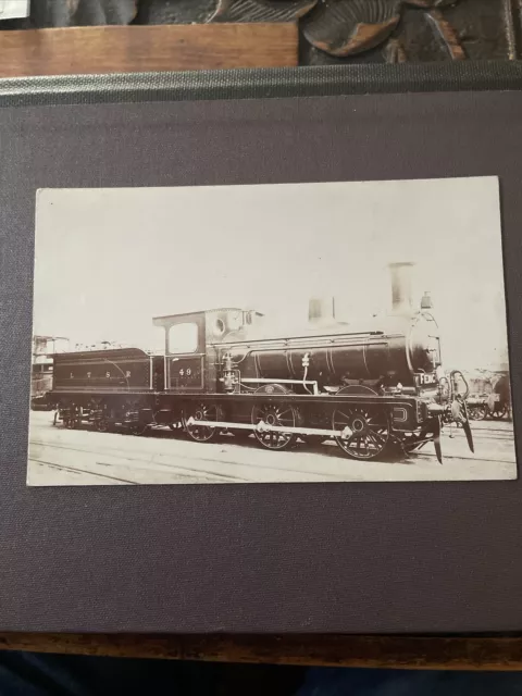 Railway L. T S R Steam Locomotive MR RP Postcard