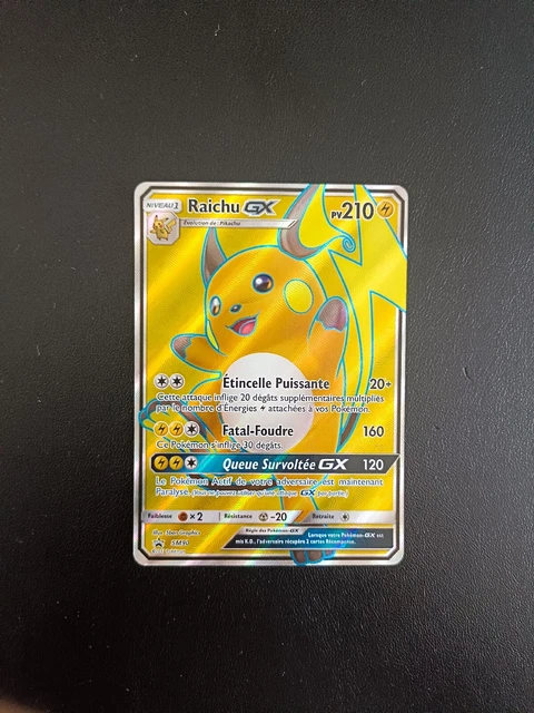 Carte Pokémon Raichu GX Promo SM90 Soleil & Lune FR NEUF