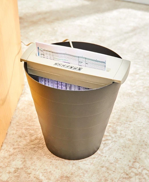 Electronic Plastic Shred Personal Documents Paper Shredder Wastepaper Baskets