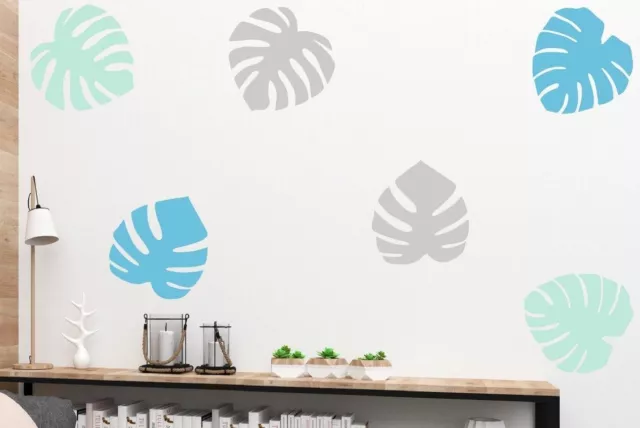 ❗Wall Sticker Palm Leaves ❗️ Set of 6 Tropical Decals Scandi Hygge IKEA style ❗️