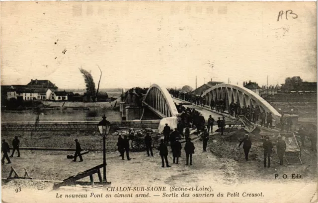 CPA CHALON-sur-SAONE - Le nouveau Pont en ciment armé (637818)
