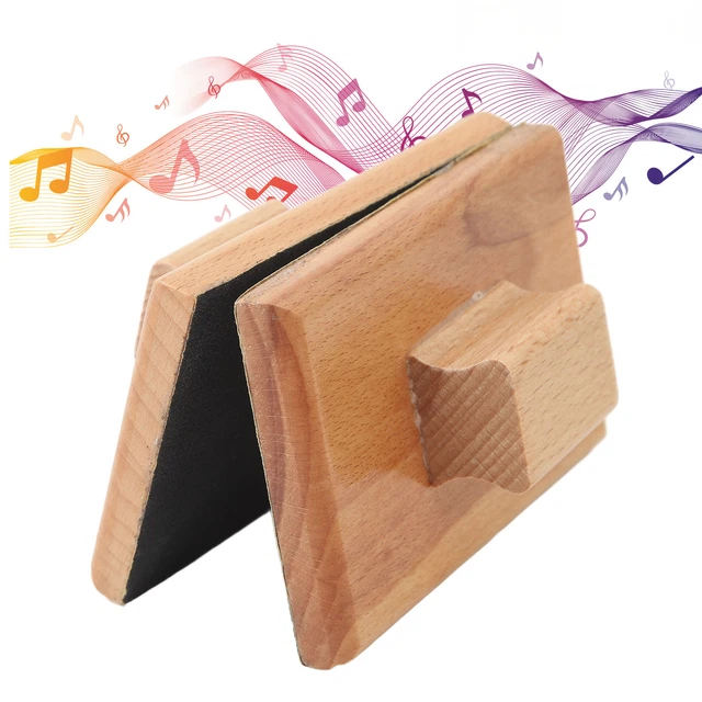 1 Pair Musical Sand Block 10x6cm Wooden Instrument Music Toy For Playing Per Ecm