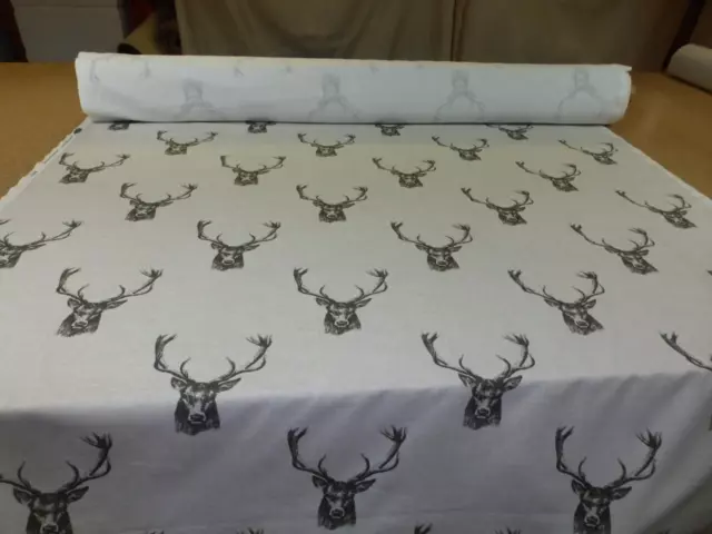 STAGS by Fryetts Cotton Fabric ideal for Crafts Curtains Cushions Upholstery 2