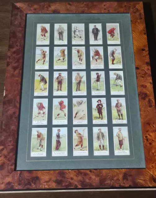 Cope's Golfers 25 Framed Cigarette Golf Cards Reprints Art Prints AWESOME