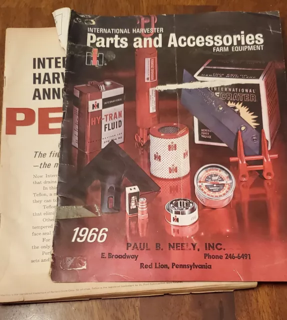 Vintage IH International Harvester Parts & Accessories 1968 Catalog Brochure