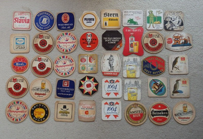 etc Carlsberg Heinkeken Joblot / Bundle of Vintage Retro Beer Mats Guiness 