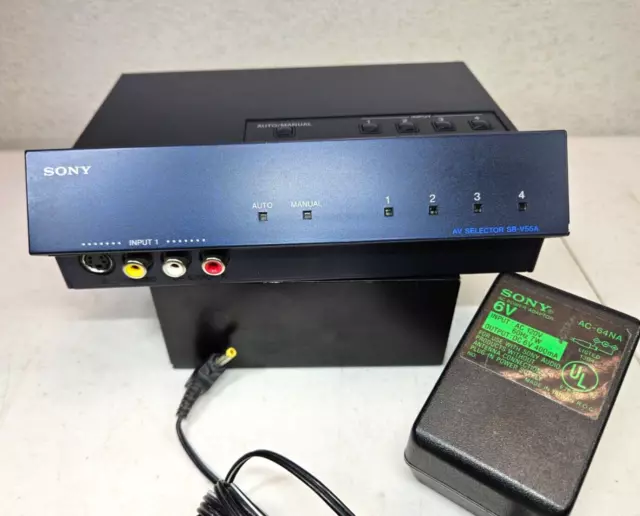 Sony AV Game Selector SB-V55A S-Videow/ Power Cord -  Excellent! - FAST SHIP!💨✅