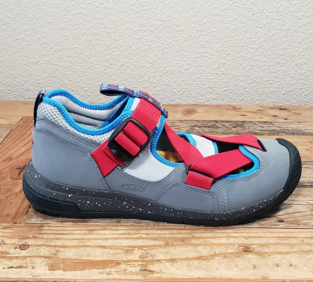 KEEN ZERRAPORT TRAIL Hiking Shoe Sandal Men's Size 9 Grey/Red Retail ...