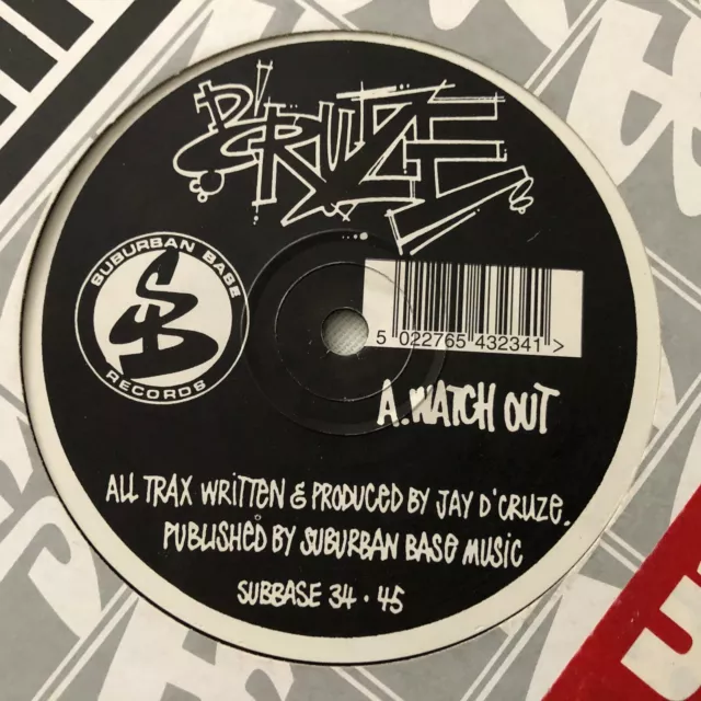 D'Cruze - Watch Out (12"") - Suburban Base Records - SUBBASE 34 - [Dschungel Vinyl] 2