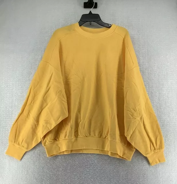 Asos Design Womens Super Oversized Cocoon Marigold Pullover Sweatshirt Size 6