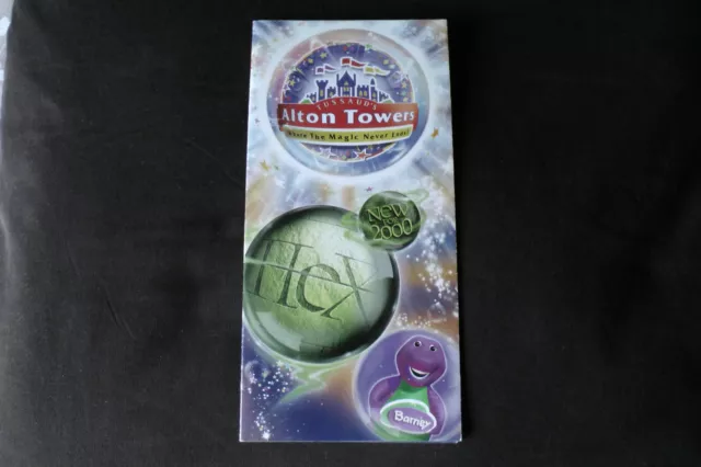 Alton Towers theme park 2000 map guide