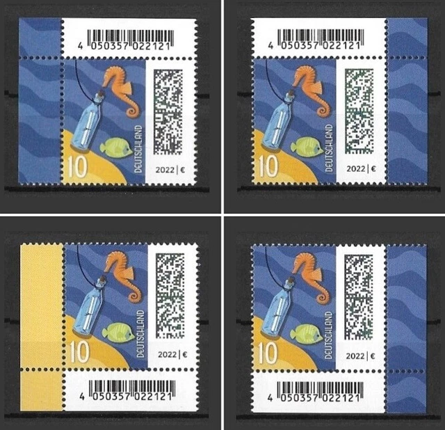 Bund Mi.Nr. 3723** (2022) postfrisch/Welt der Briefe: Flaschenpost (Auswahl)