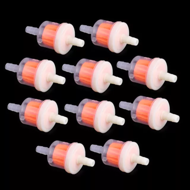 10x 6mm 1/4'' Universal Benzinfilter Kraftstofffilter fit Motorrad Roller Harley