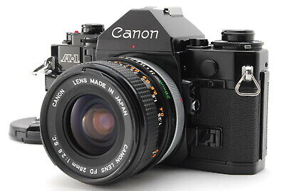 【NEAR MINT++】 Canon A-1 A1 35mm SLR Film Camera w/ FD 28mm f/2.8 Lens From JAPAN