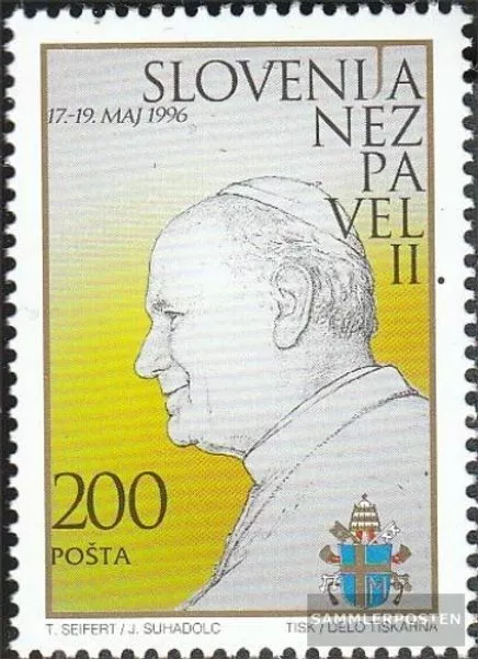 Eslovenia 145 (completa edición) usado 1996 Papa Juan Paul II.