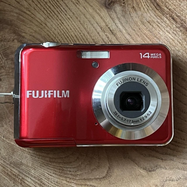 FUJIFILM FINEPIX AV220 Red Digital Camera Tested Working EUR