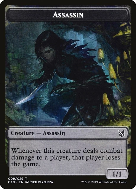 10 Assassin Token (009/029) / Morph Token (027/029) - Commander 2019 - MtG