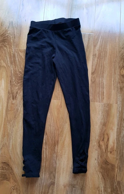 MATALAN CANDY COUTURE Girls BLACK Leggings SIZE 11 Years BRAND NEW