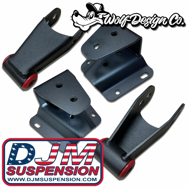19651972 FORD F100 4" Drop Kit Leveling Lowering Shackles Hangers DJM