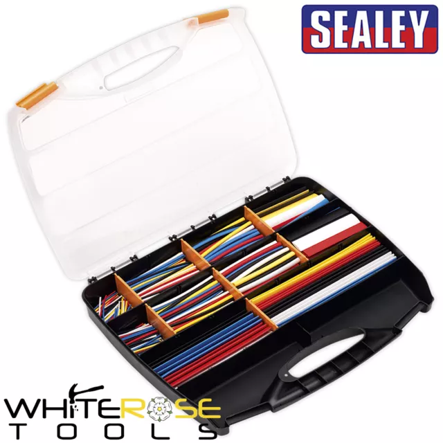 Sealey Heat Shrink Tubing Assortment 590pc Mixed Colours 50, 100, 150 & 200mm