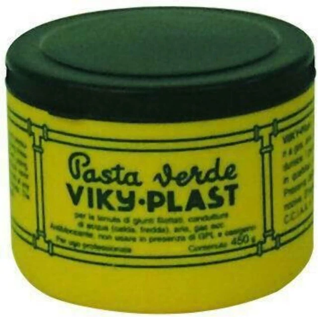 Pasta verde autobloccante per guarnizioni e raccordi filettati 450 grammi