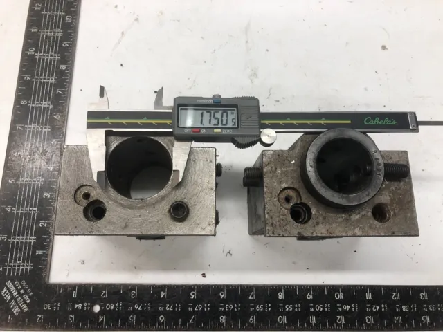 2 Lot - CNC Lathe Turret Tool Holder Block Coolant Thru 1.75" ID 1-3/4" B8060