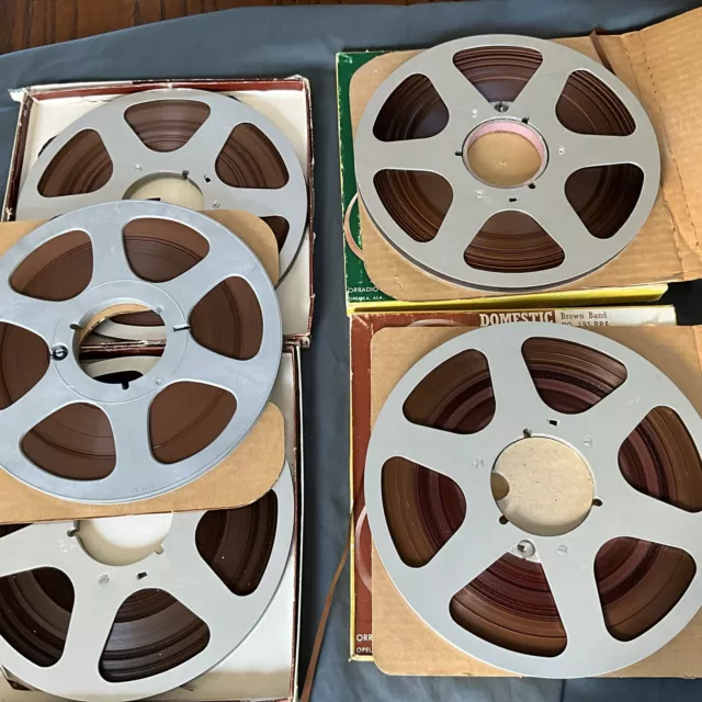 Five Ten Inch Reels Of  Recording Tape-Used Condition