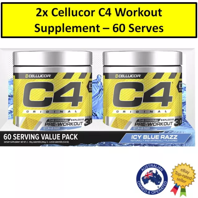 2x C4 Pre Workout Supplements Dietary Supplement Training Exercise Energy