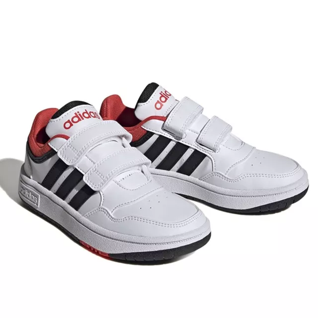 Scarpe sportive Unisex Bambino- ADIDAS Art. HOOPS 3.0 HO3863 sneakers  BIANCO